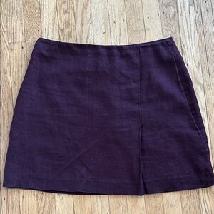 Madewell Women’s Pleated Linen Mini Skirt